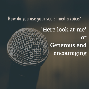 How do you use your social media voice